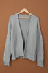 Open Front Chunky Knit Cardigan
